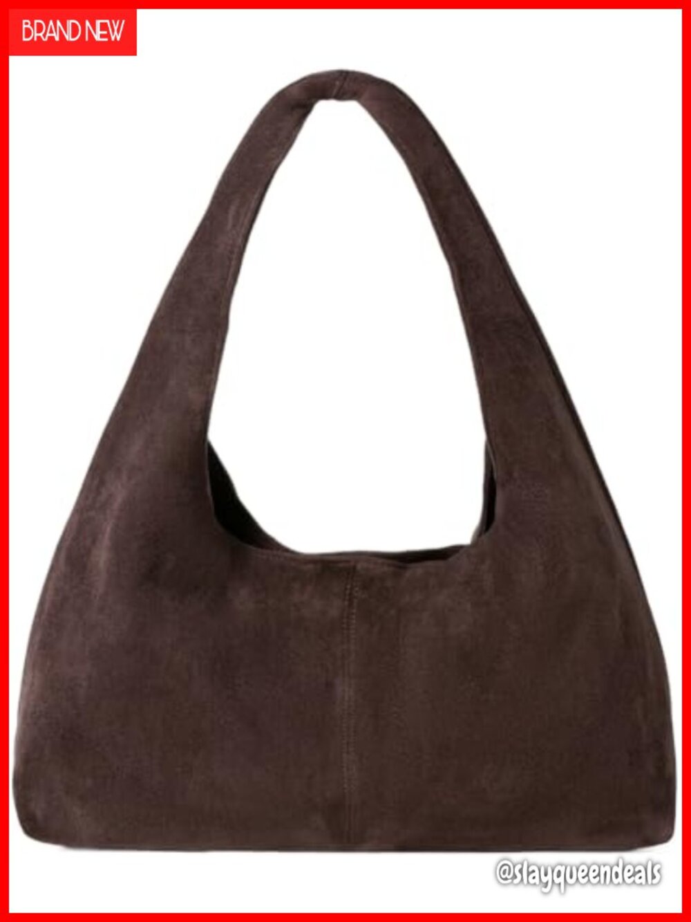 Slouchy Suede Hobo Bag Women Casual Underarm Shoulder Tote Handbag Purse